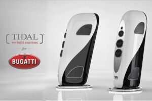 Bugatti and TIDAL Audio speakers, high-end